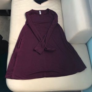 Fuchsia Zenana Republic long-sleeved tunic POCKETS